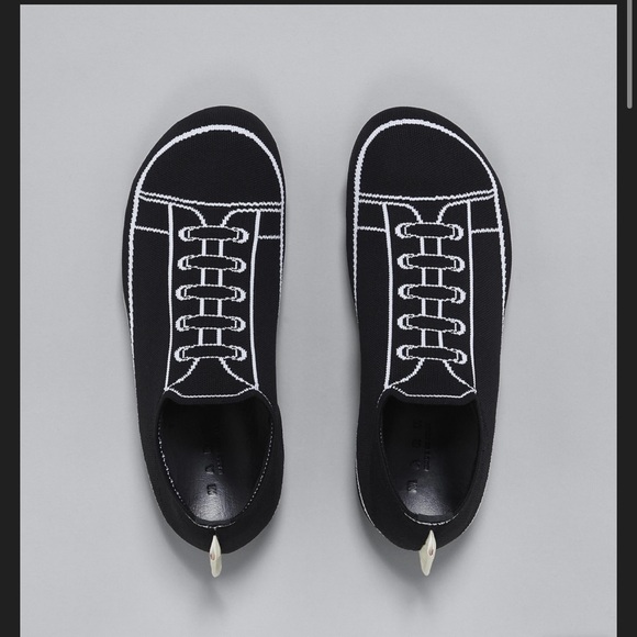 MARNI Intarsia Knit Printed Logo Sneakers Slip On Shoes EU 40 US Mens 7 Womens 9 - Picture 2 of 13